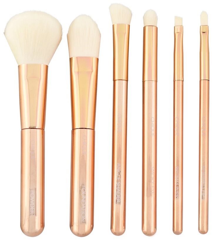 CHIQUE RoseGold Total Face Kit kozmetikai ecsetkészlet