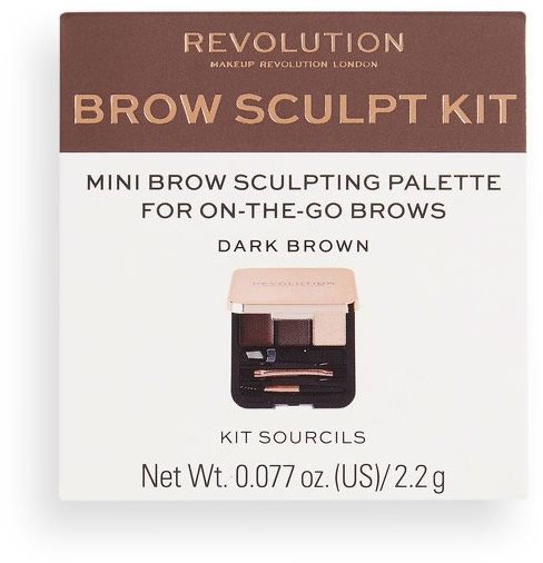 REVOLUTION Brow Sculpt Kit Dark kozmetikai paletta 2,2 g