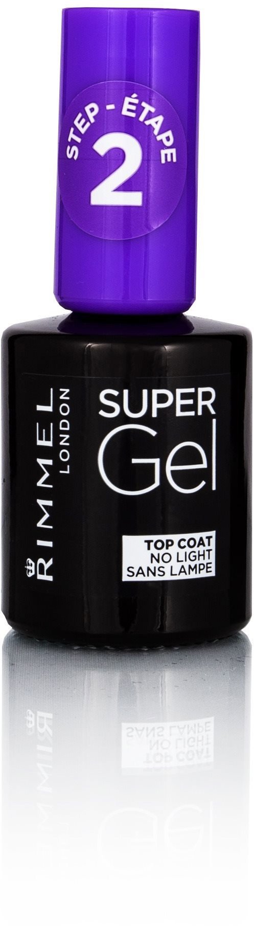 RIMMEL LONDON Super Gel Step 2 Top Coat körömlakk 12 ml