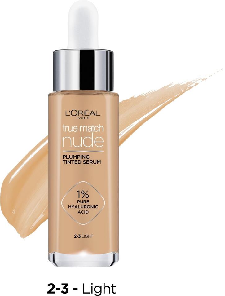 Smink L'ORÉAL PARIS True Match színezett szérum 2-3 Light 30 ml