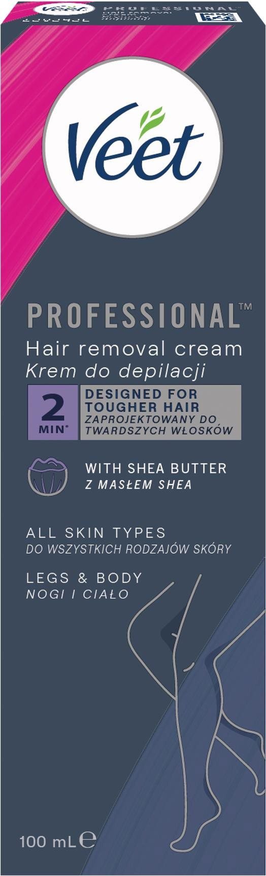 VEET Professional szőrtelenítő krém minden bőrtípusra 100 ml
