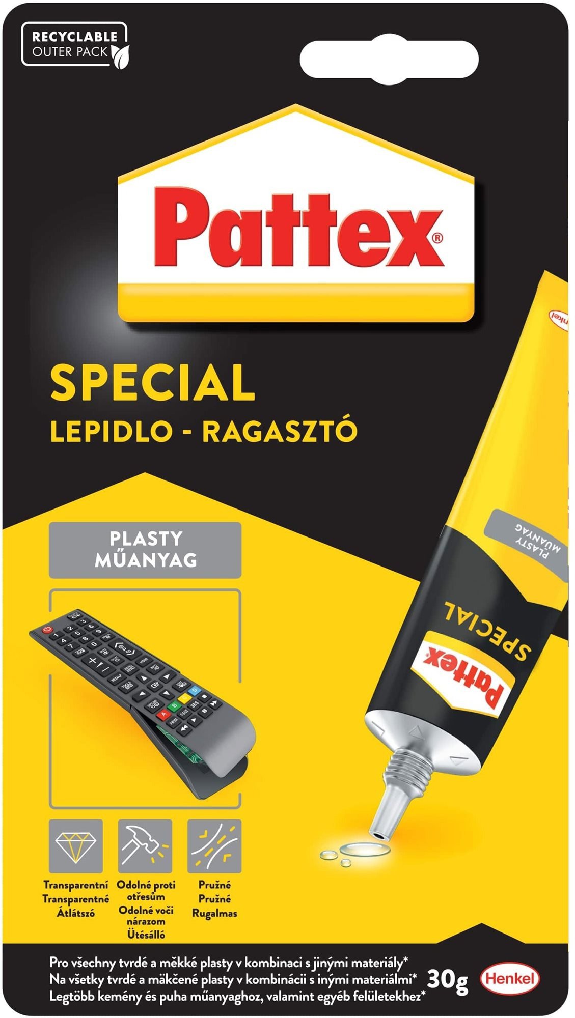 PATTEX Repair Special Plasty ragasztó, Poliuretán ragasztó 30 g