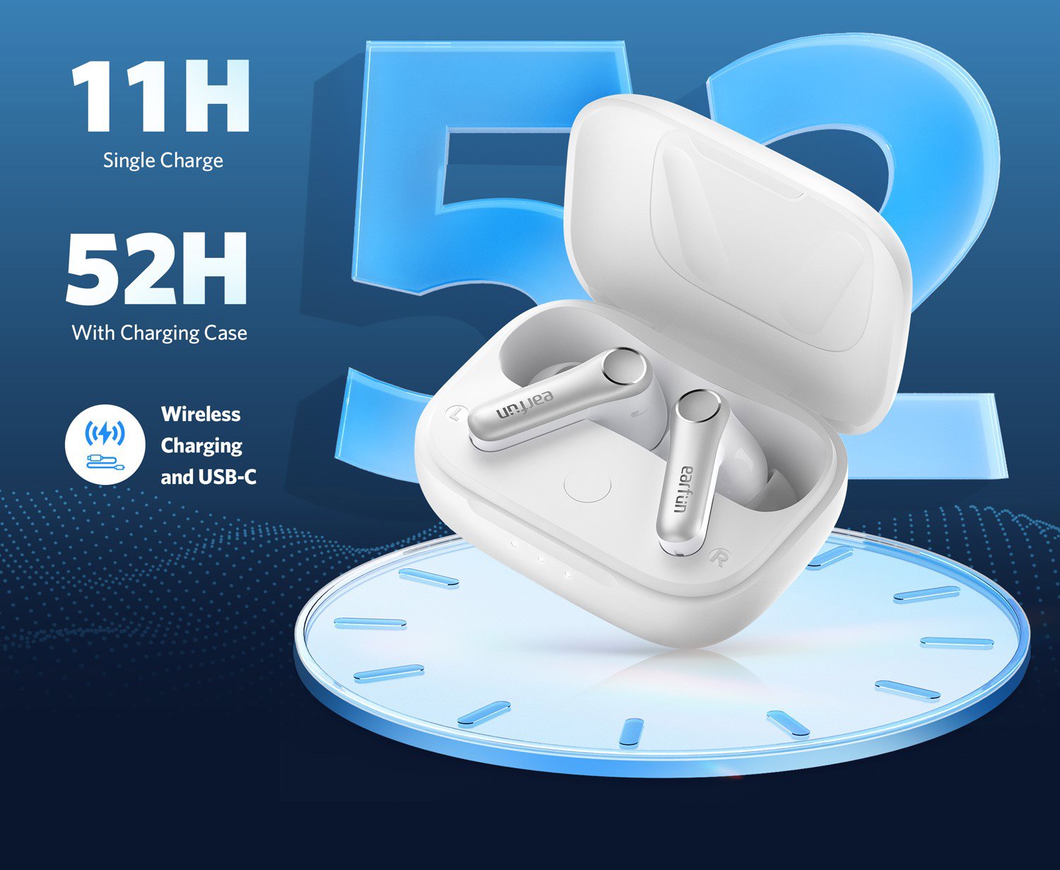 Earfun Air Pro 4 White vezeték nélküli fülhallgató