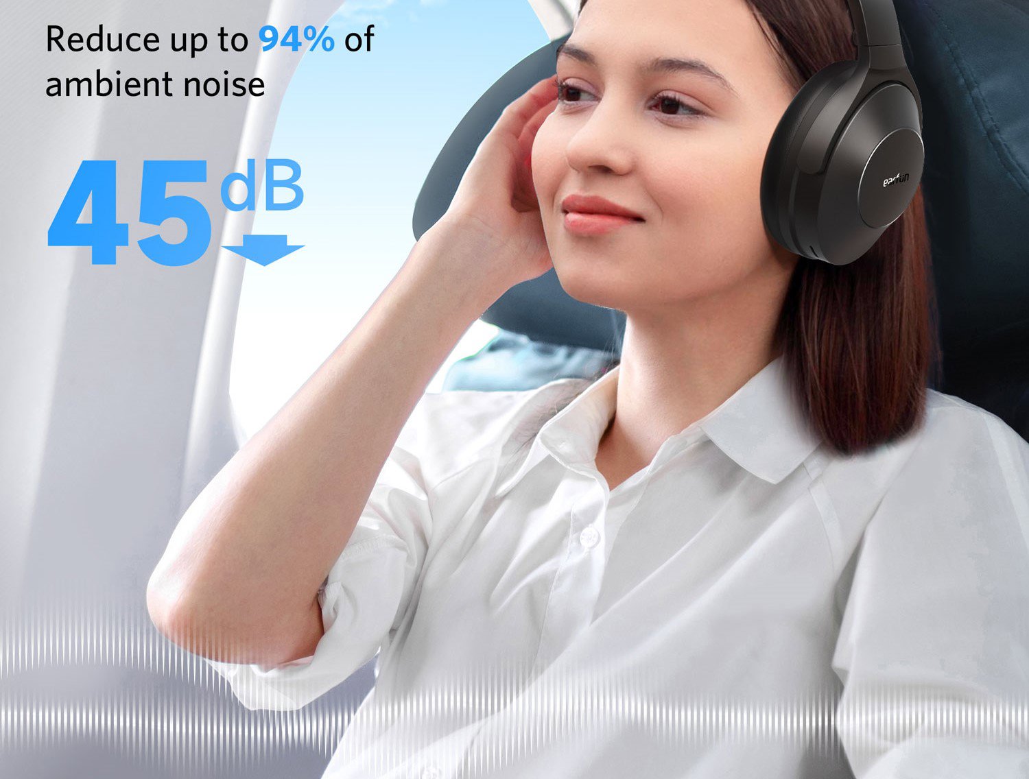 EarFun Wave Life White vezeték nélküli fejhallgató