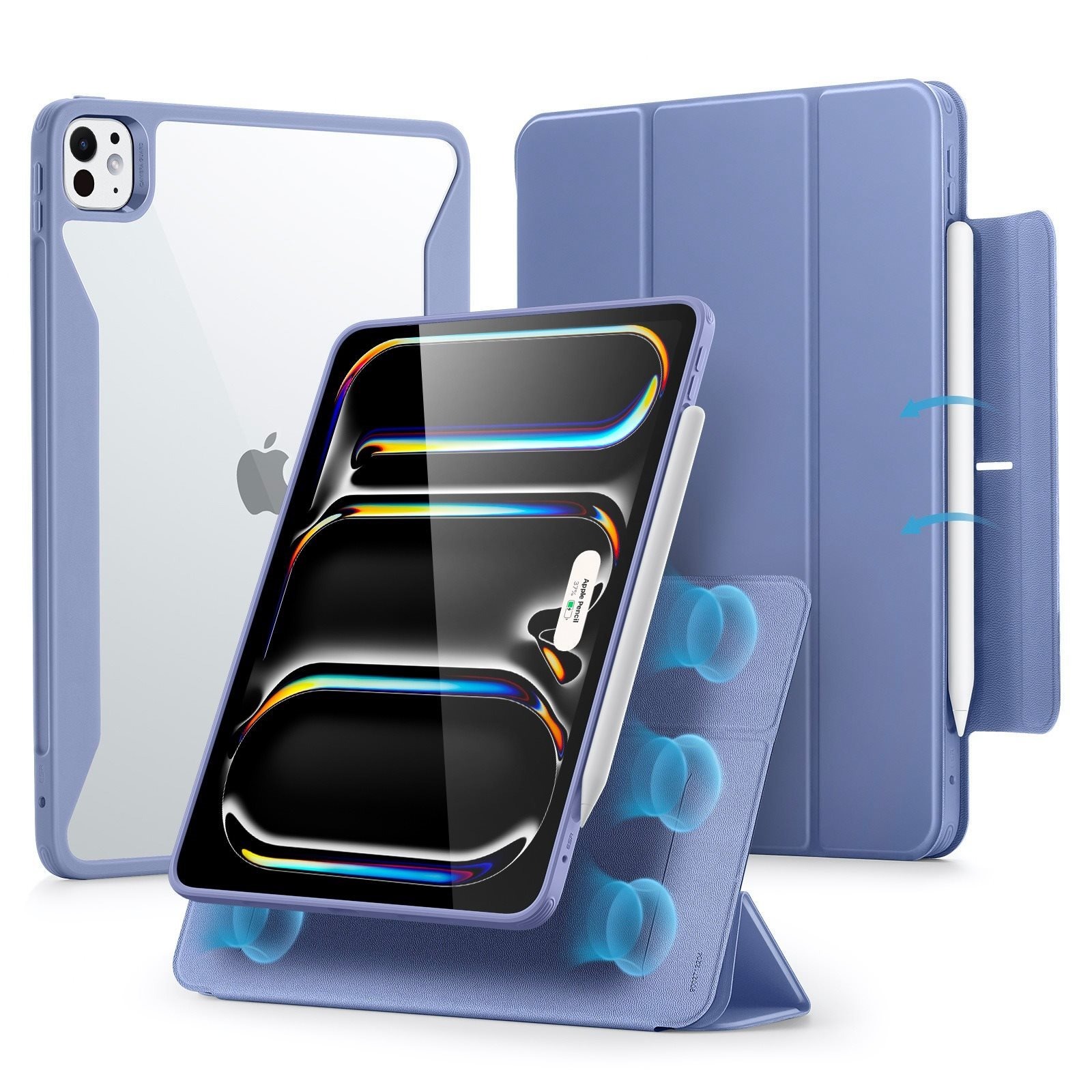 ESR Rebound Hybrid Case 360, Compatible with iPad Pro 11 (2024), Lavender tablet tok