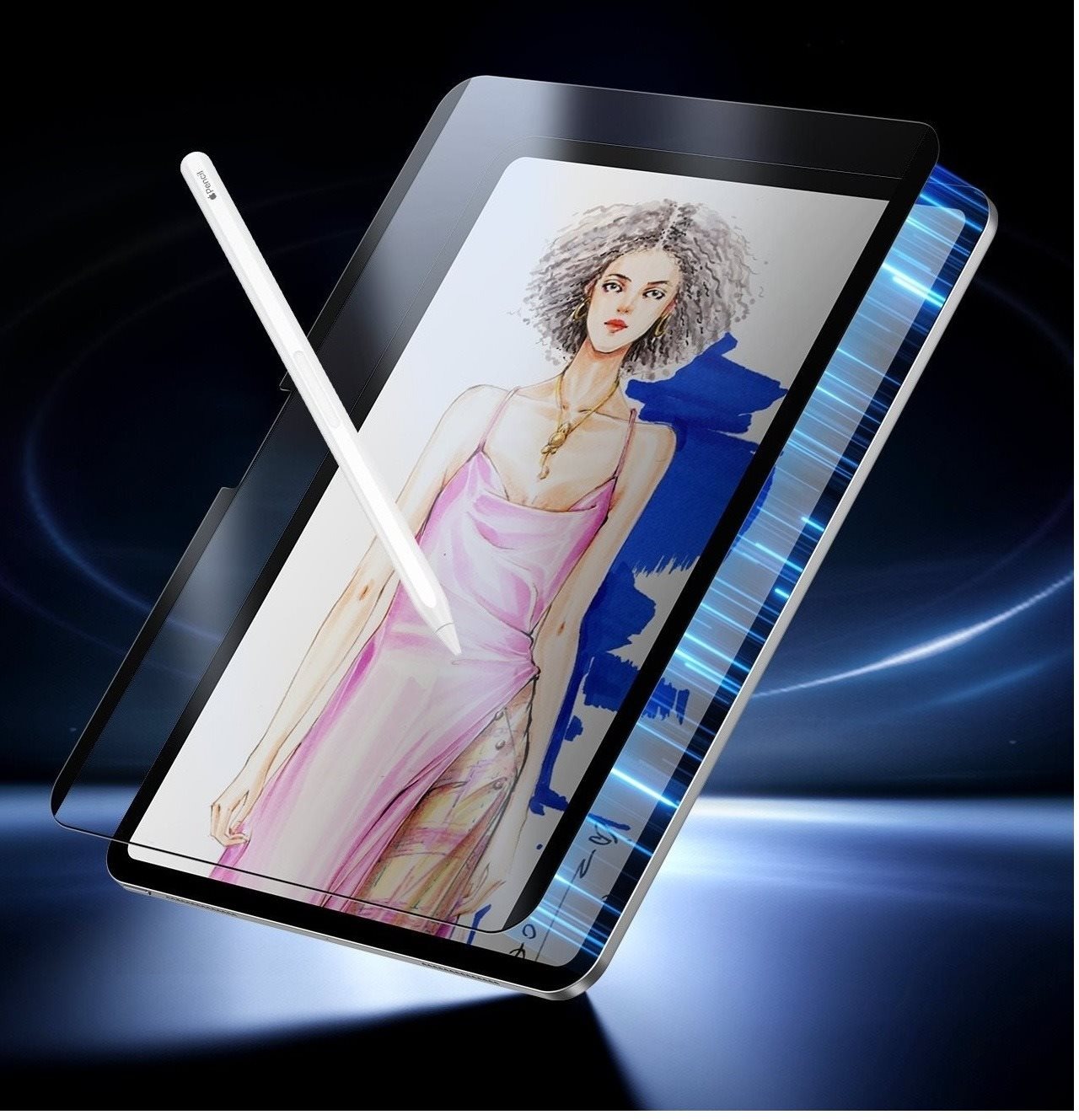 ESR Paper-Feel Magnetic Screen Protector, Compatible with iPad Air 11 (2024) üvegfólia