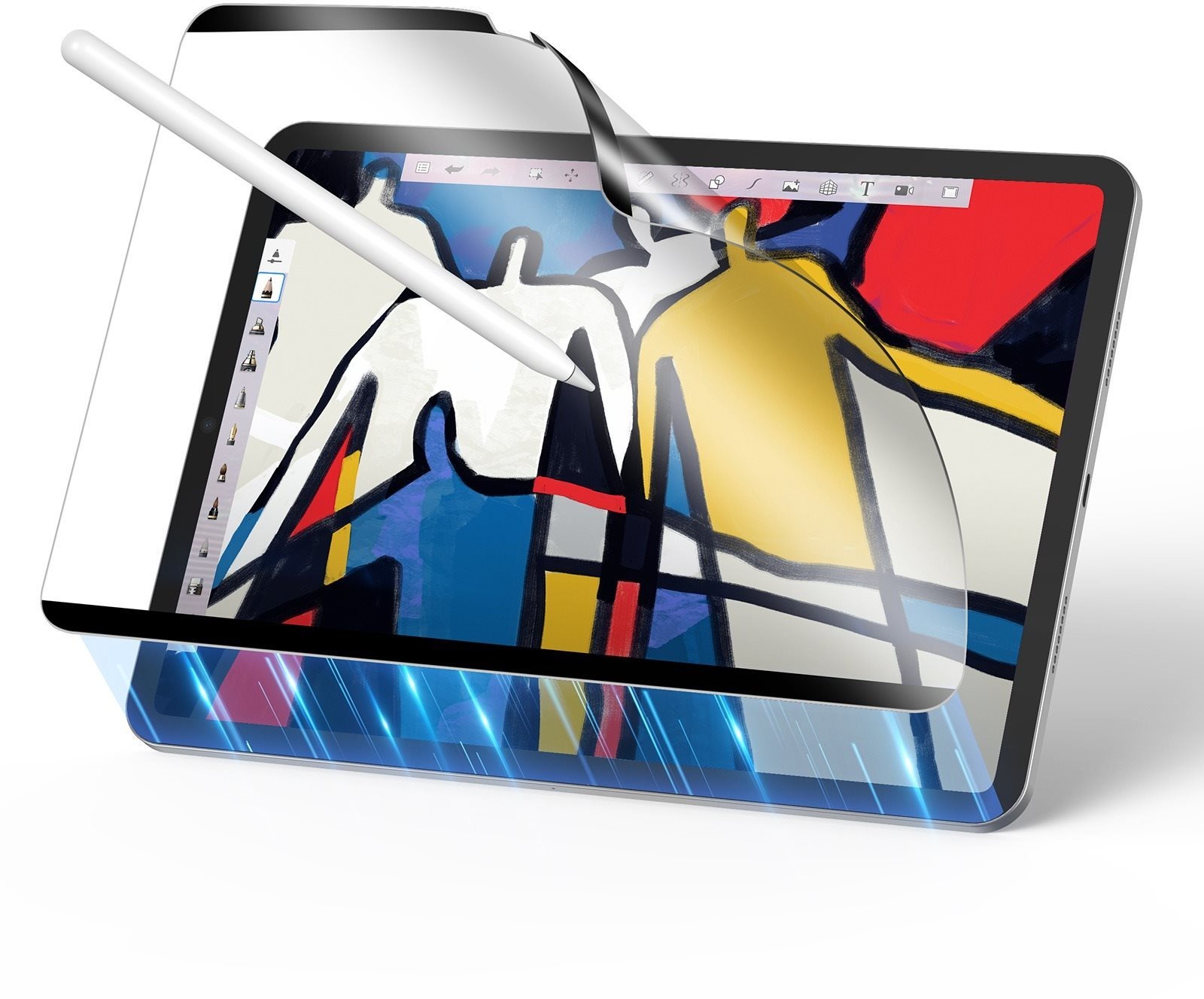 ESR Paper-Feel Magnetic Screen Protector, Compatible with iPad Air 11 (2024) üvegfólia