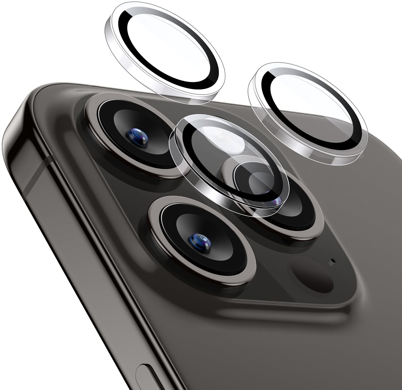 ESR Armorite Camera Lens Protectors, Compatible with iPhone 15 Pro/15 Pro Max, Clear