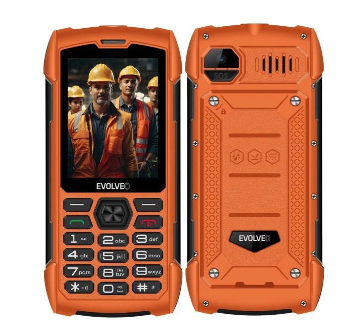 EVOLVEO StrongPhone H1 mobiltelefon, narancssárga