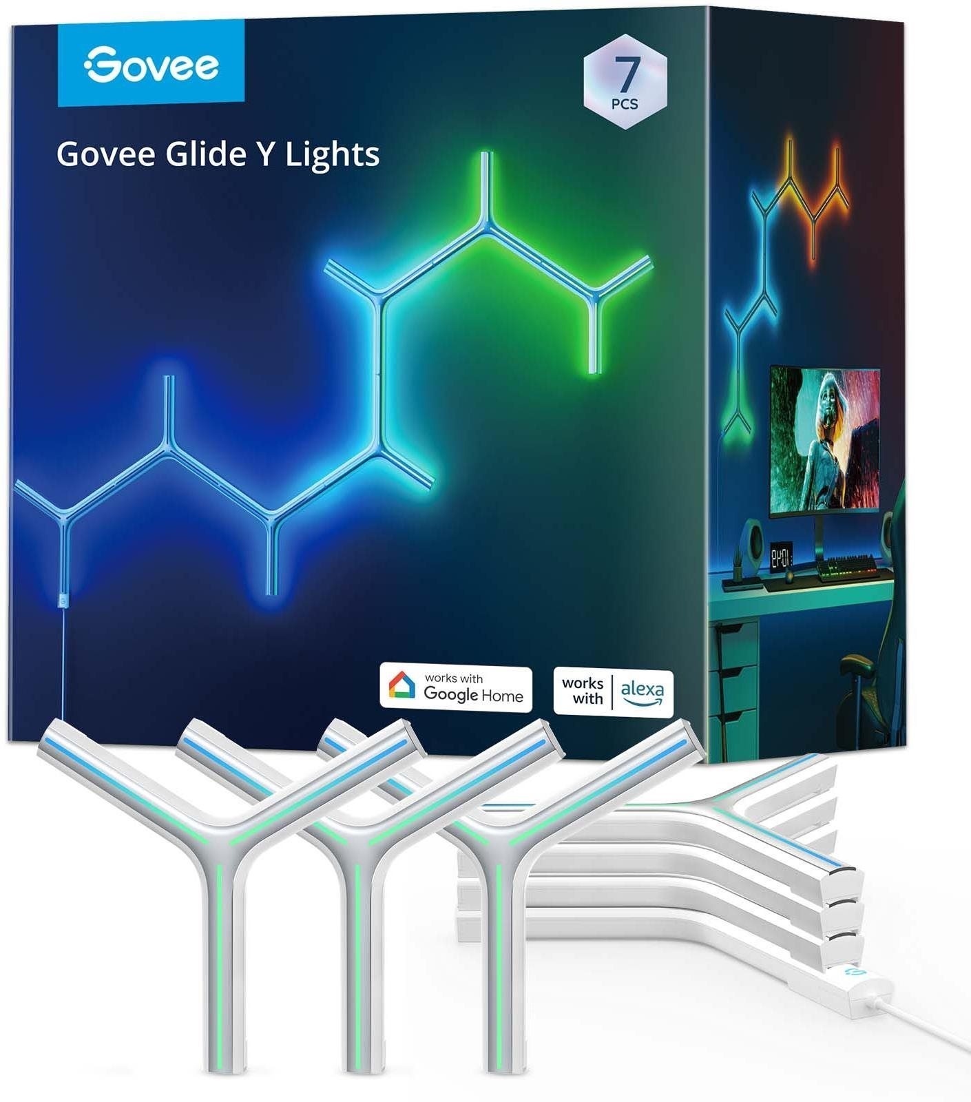 Govee LED RGBIC Y Shape Light Panel LED lámpa