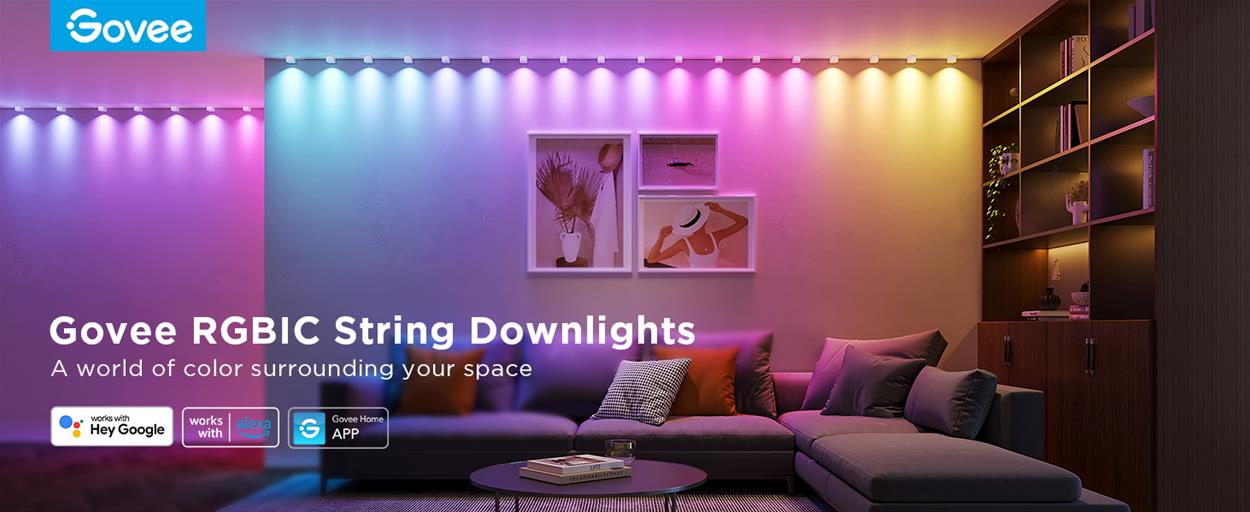Govee RGBIC LED String Downlights mennyezeti LED lámpa