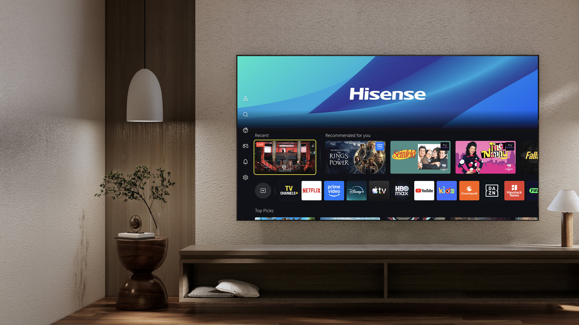 65" Hisense 65U7SE televízió