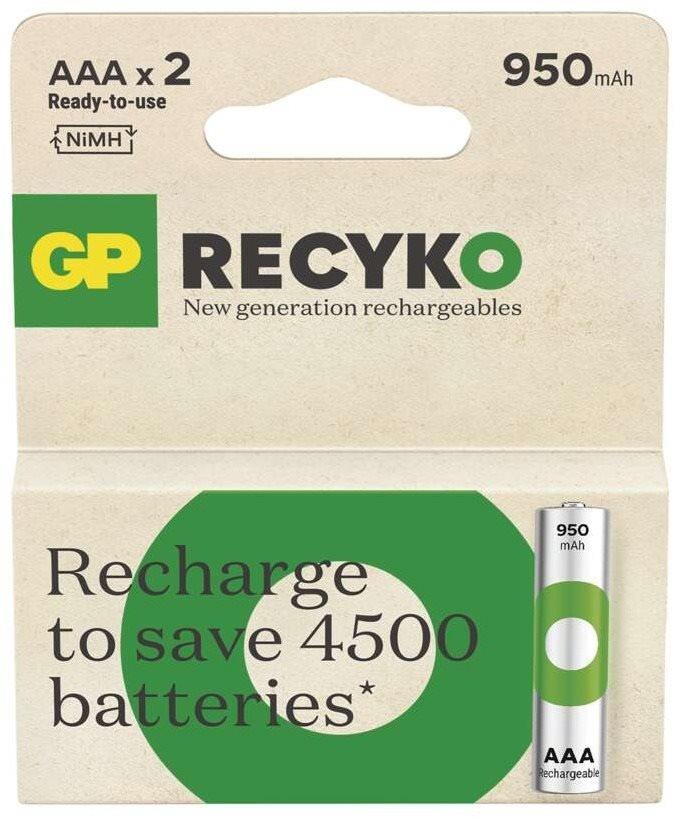 GP ReCyko 950 AAA (HR03) újratölthető elemek, 2 db
