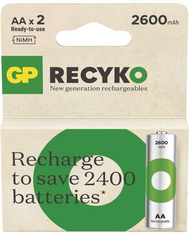 GP ReCyko 2600 AA (HR6) újratölthető elemek, 2 db