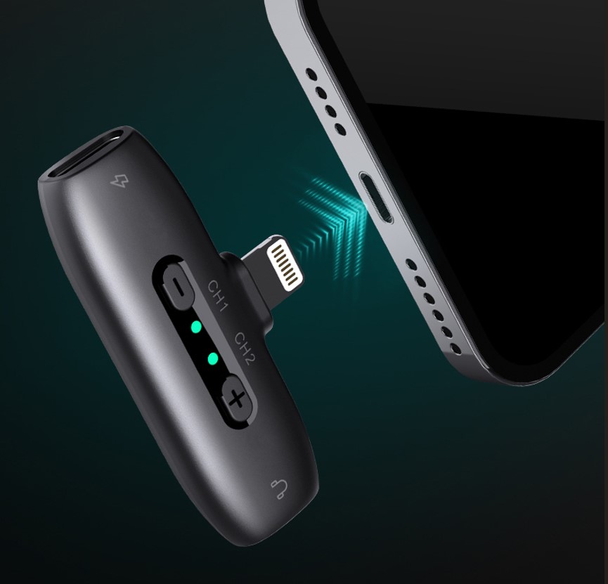 Hohem MIC-01 (2TX + 1RX + Charging Lightning Case) mikrofon