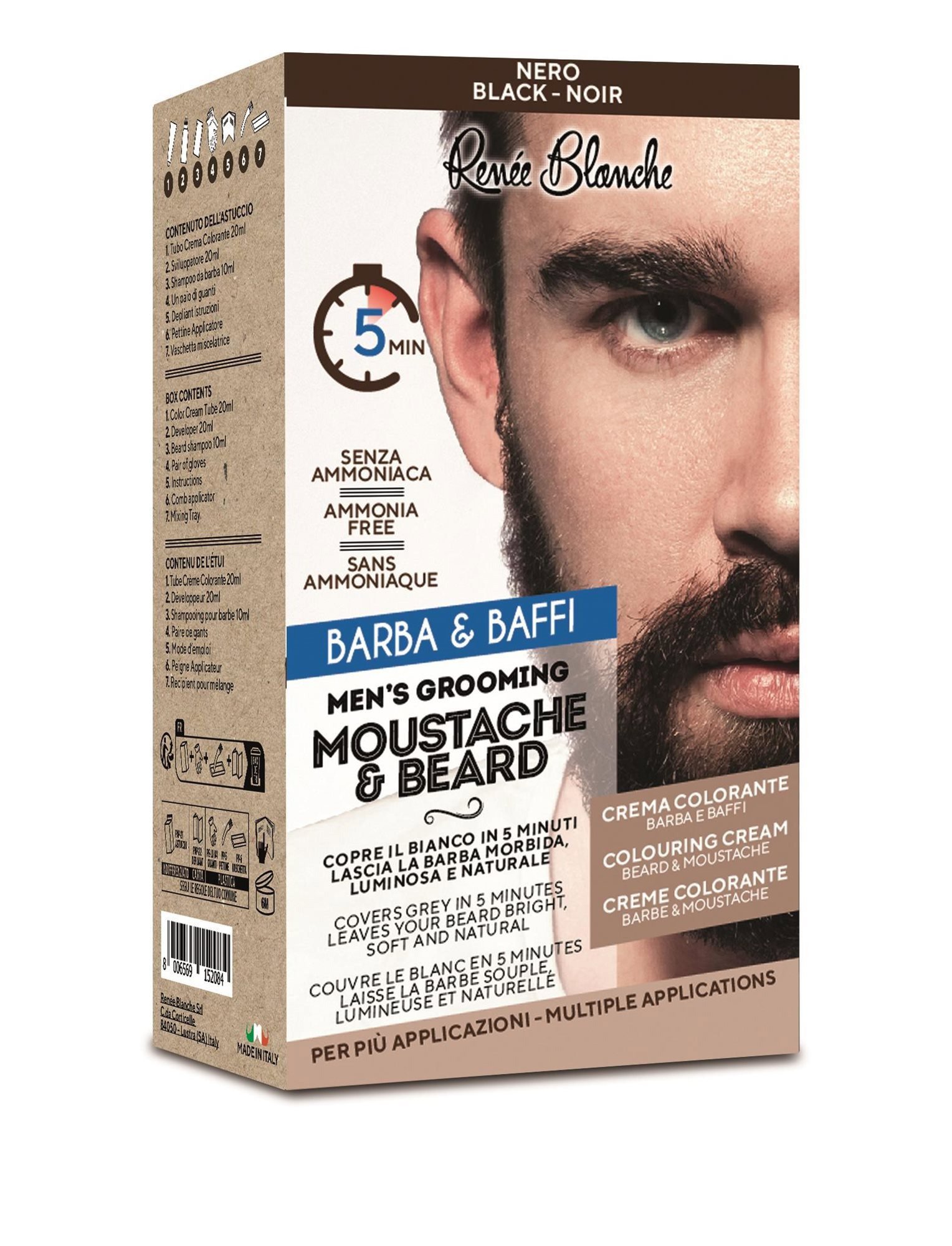 RENÉE BLANCHE Moustache & Beard 1N szakállfesték
