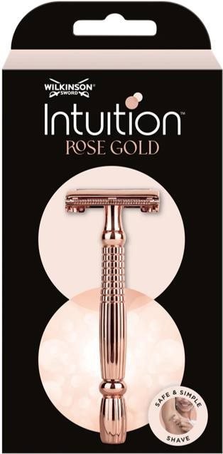 WILKINSON Intuition Double Edge Rose Gold Razor női fém borotva Classic + 10 penge