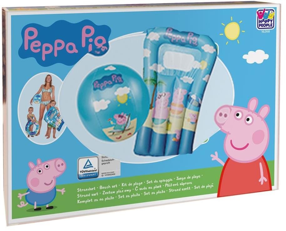 Felfújható játék Happy People Peppa Malac strandkészlet