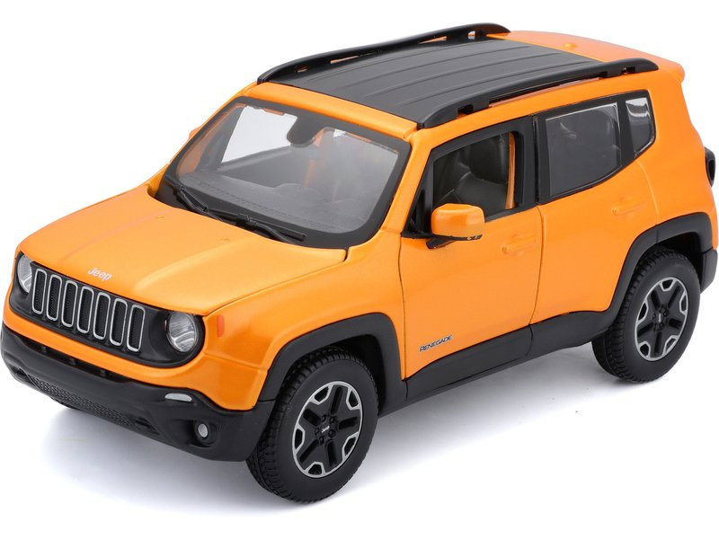 Fém makett Maisto Jeep Renegade narancssárga