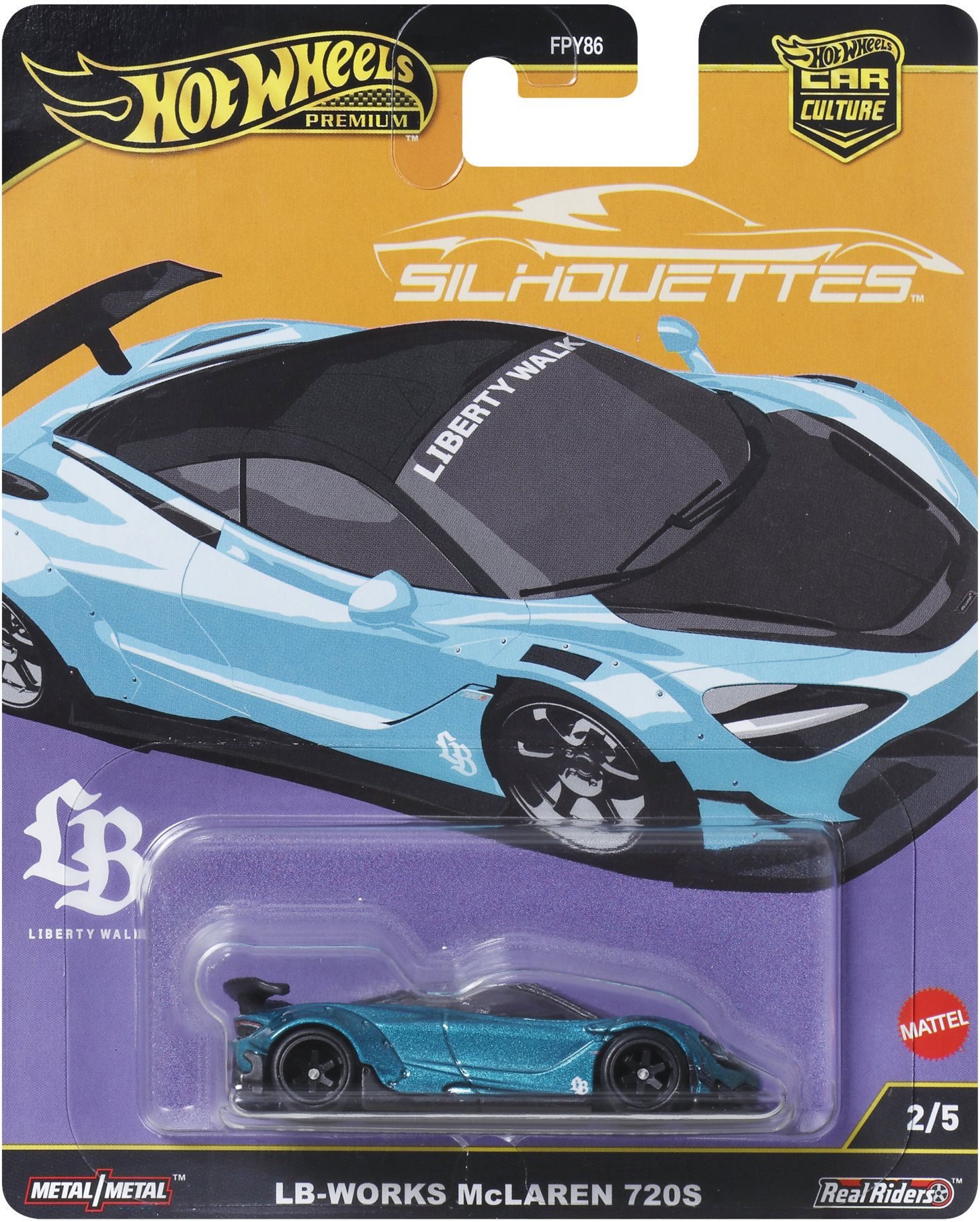 Hot Wheels Culture Car, LB McLaren 720S, prémium kisautó