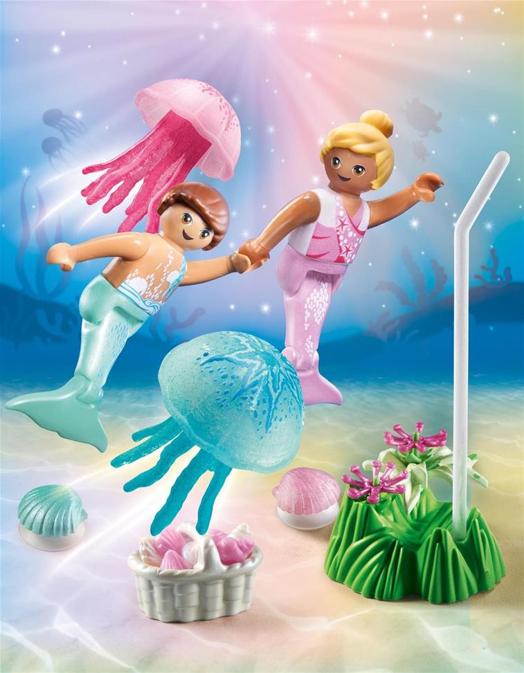 Playmobil tengeri gyerekek medúzakészlettel