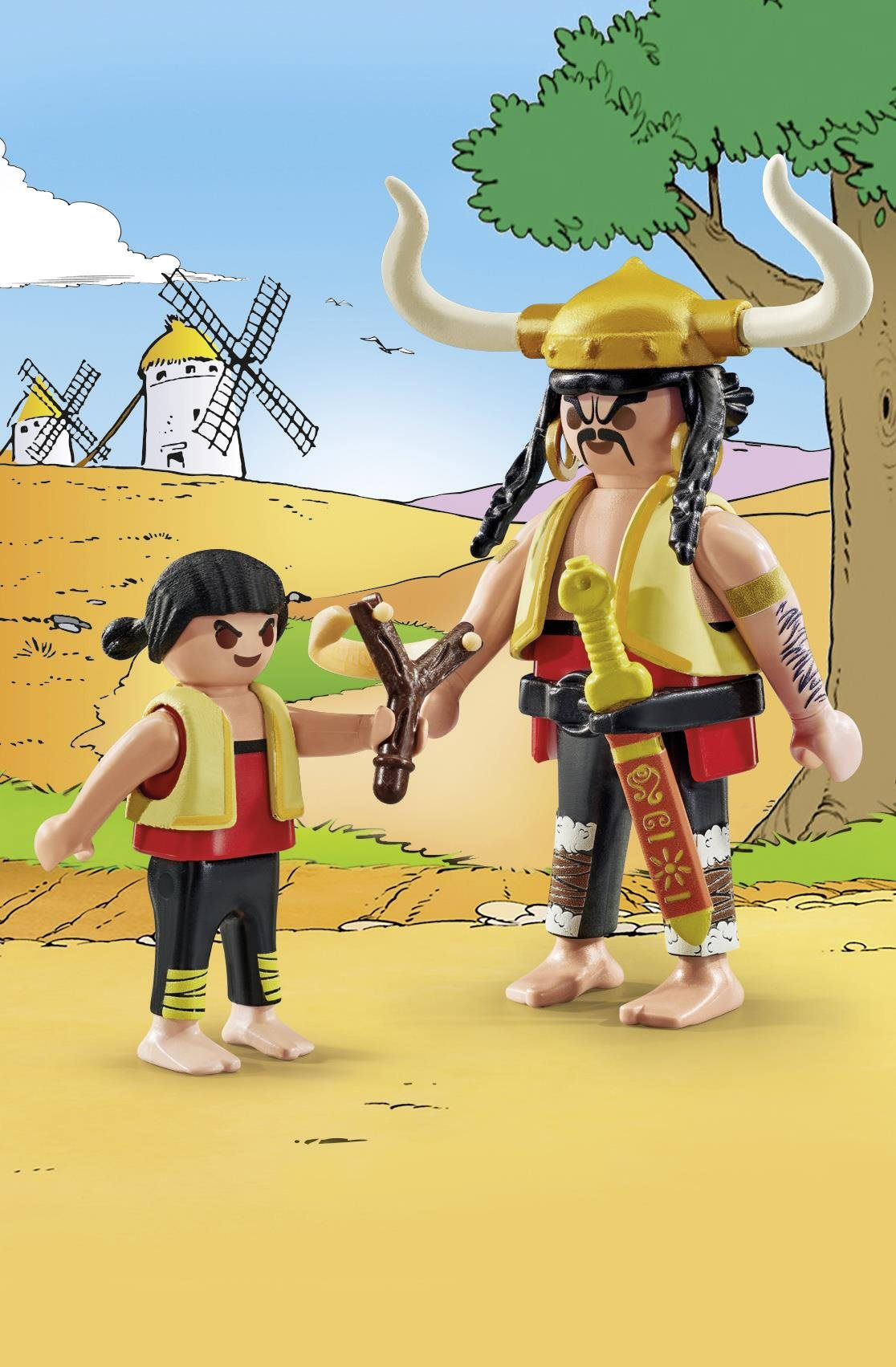 Asterix figurák és kiegészítők készlete: Zmasabujon y Kruton és Pepé