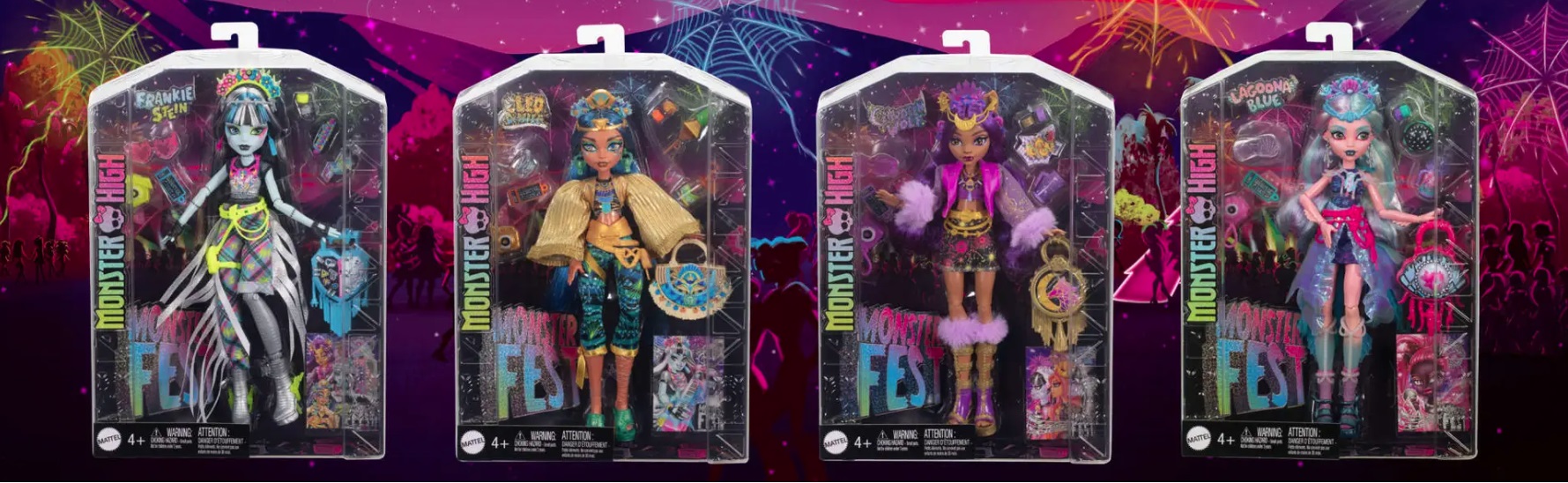 Monster High Monster Fest Frankie baba, zenekari poszter és kiegészítők