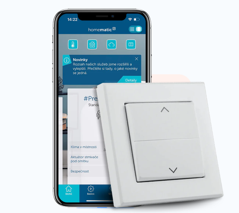 Homematic IP HmIP-BRA billenőkapcsoló fedél