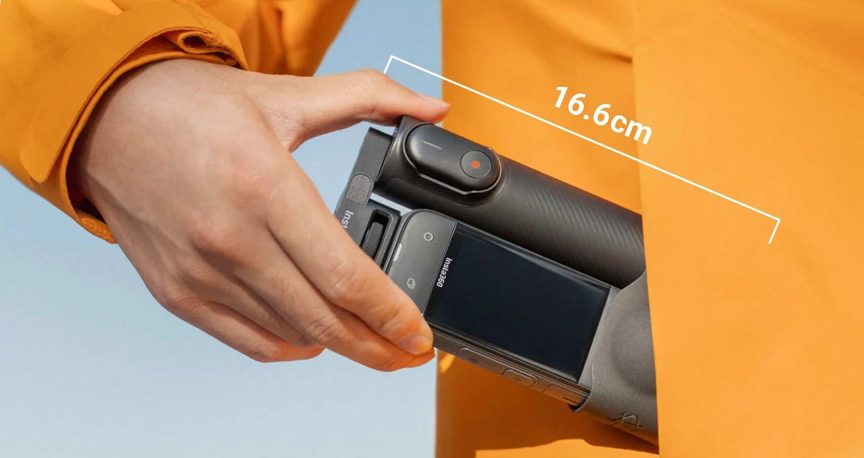 Insta360 2in1 Selfie Stick Remote Kit (1/4“ Mount) összecsukható szelfibot