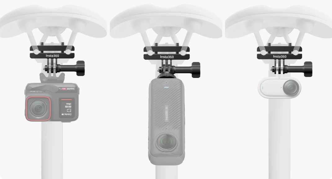 Bike Seat Rail Mount Insta360 kameratartó
