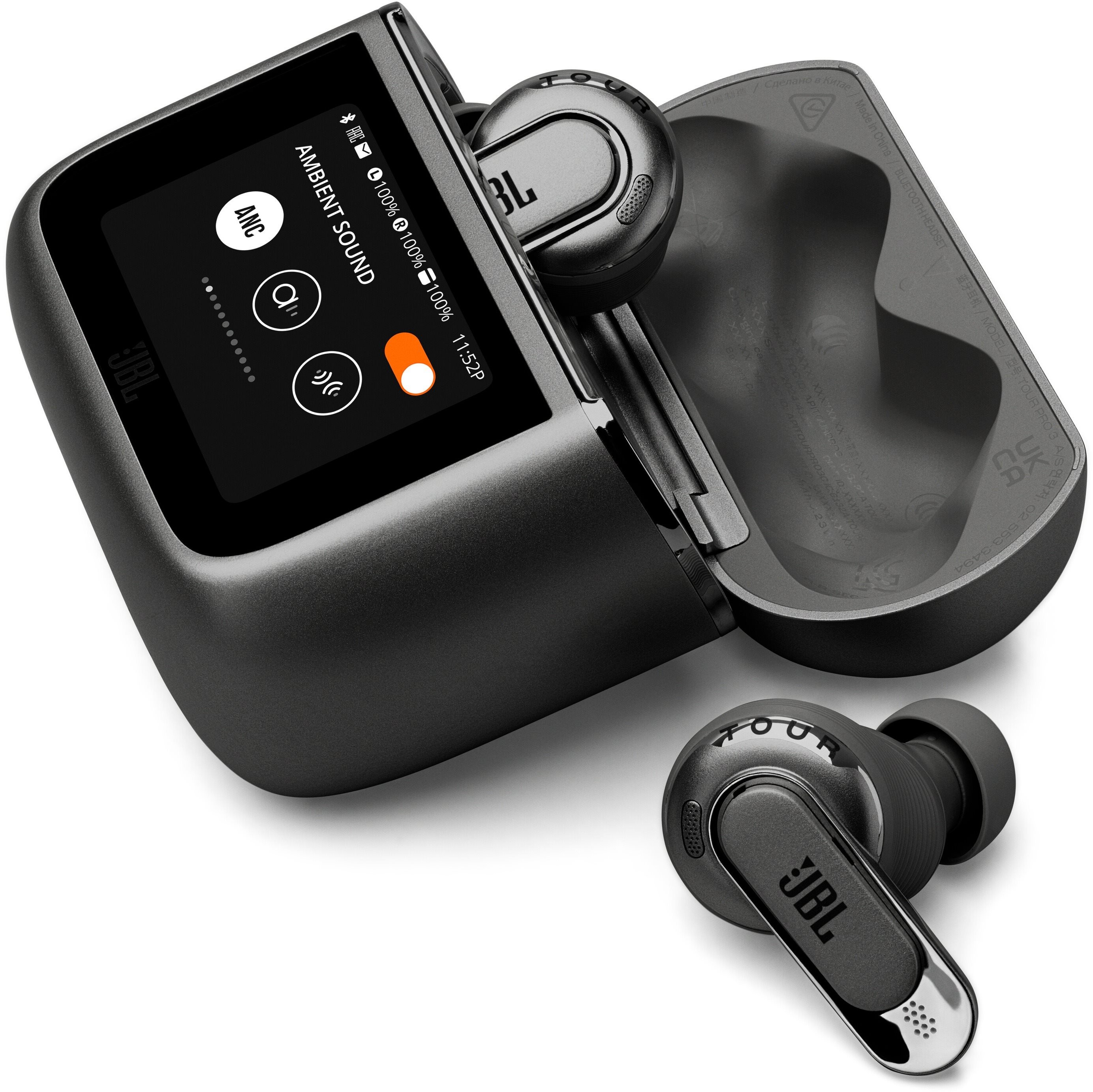 JBL Tour Pro 3 fekete vezeték nélküli fülhallgató