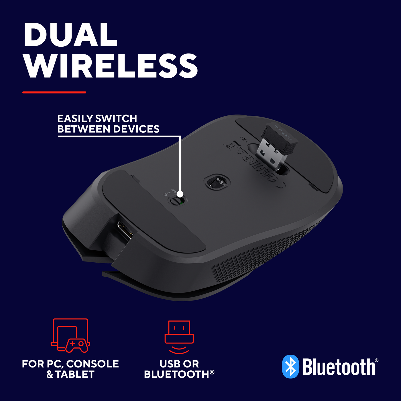 Trust GXT931 YBAR Multi Wireless Mouse gamer egér