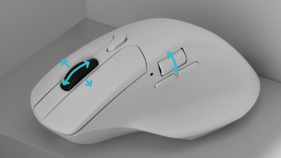Keychron M6 Wireless Mouse - White gamer egér