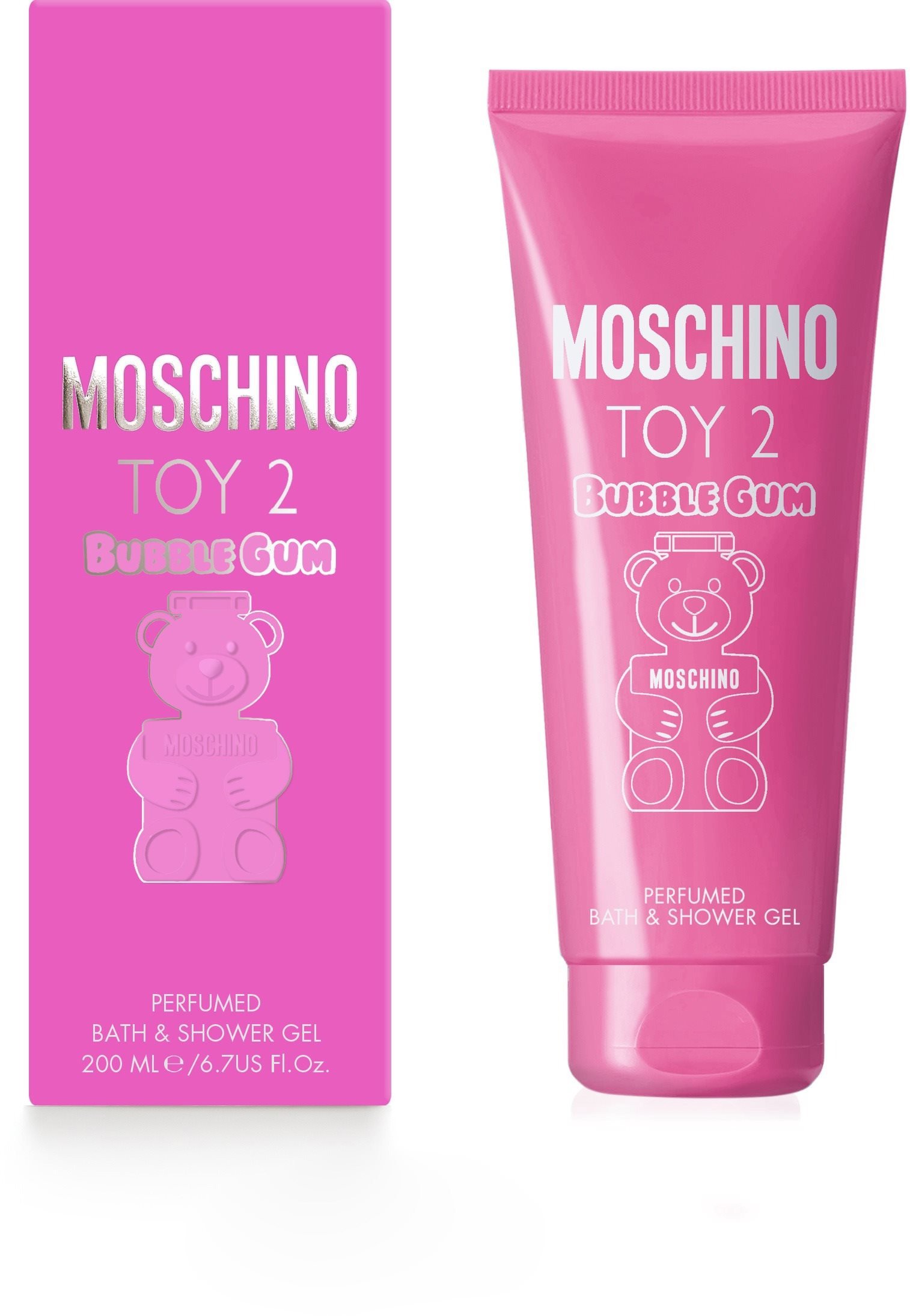 A MOSCHINO Toy 2 Bubble Gum tusfürdő kivételes hidratáló tulajdonságokkal rendelkezik