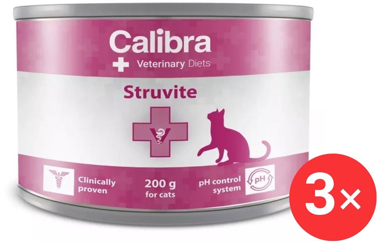 Calibra VD Cat konzerv Struvite 3 × 200 g