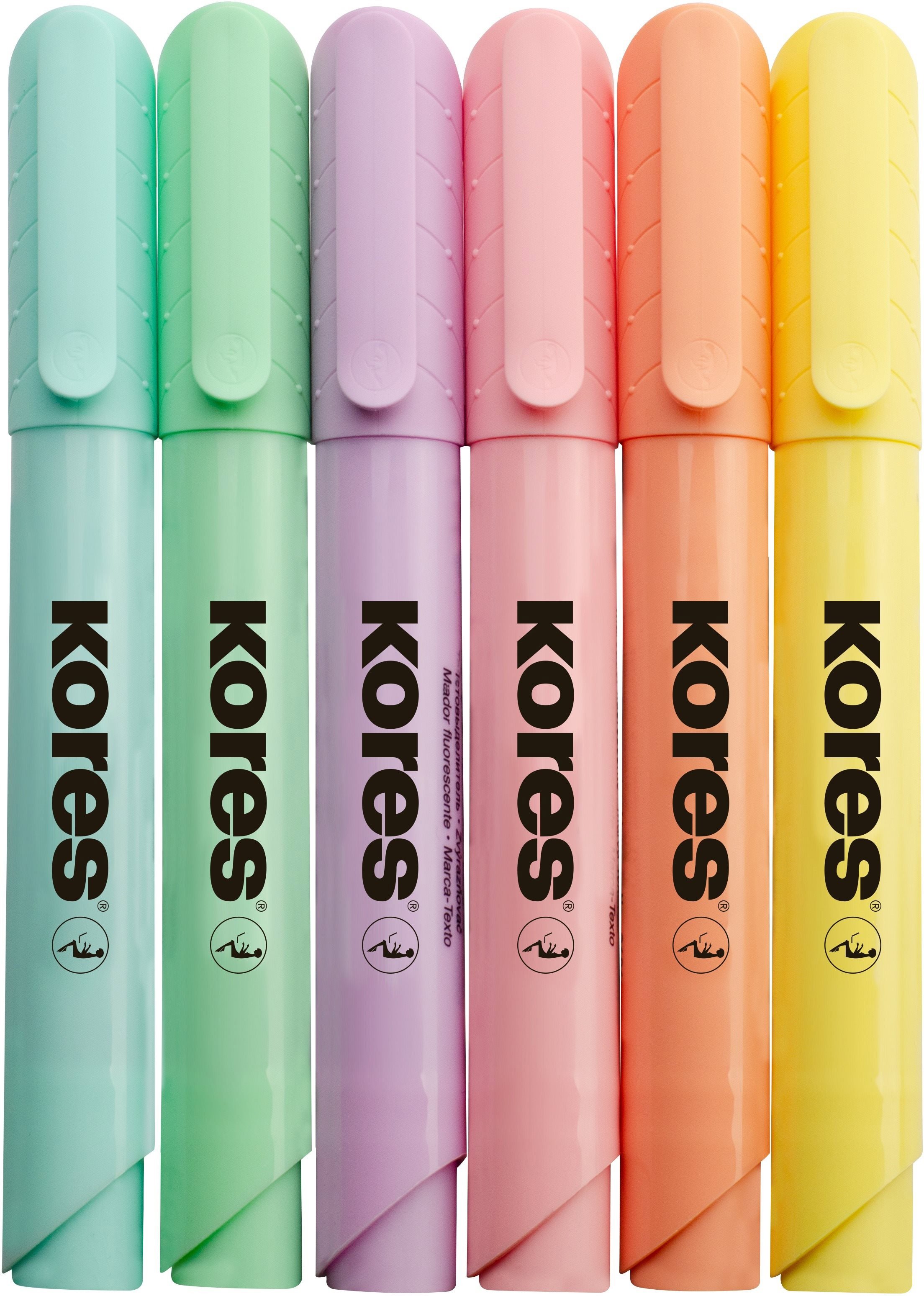 KORES High Liner Plus Pastel LOLLIPOPZ szövegkiemelő készlet, 6 db