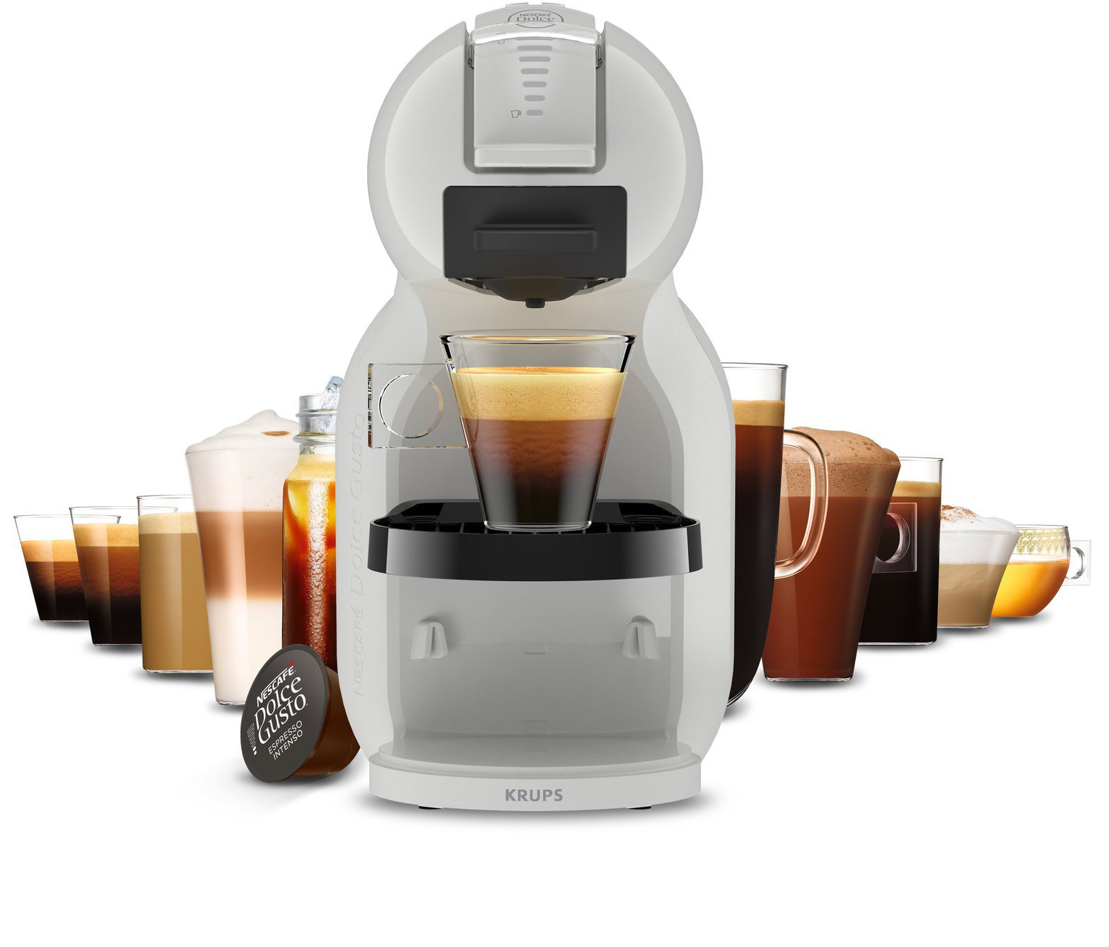 KRUPS KP143GF0 Nescafé Dolce Gusto Mini Me 2 kapszulás kávéfőző, szürke