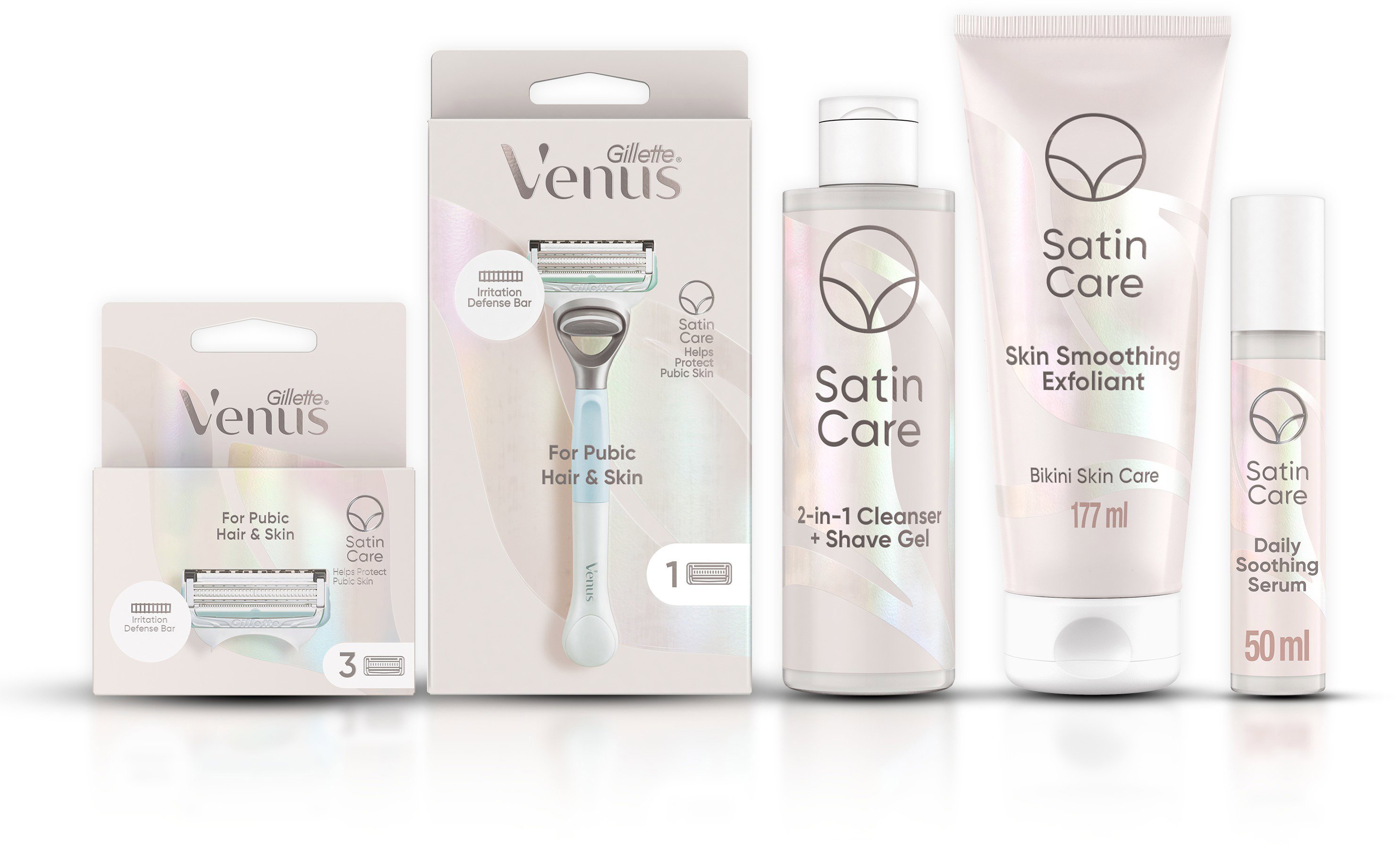 GILLETTE Venus Satin Set intim területek borotválásához