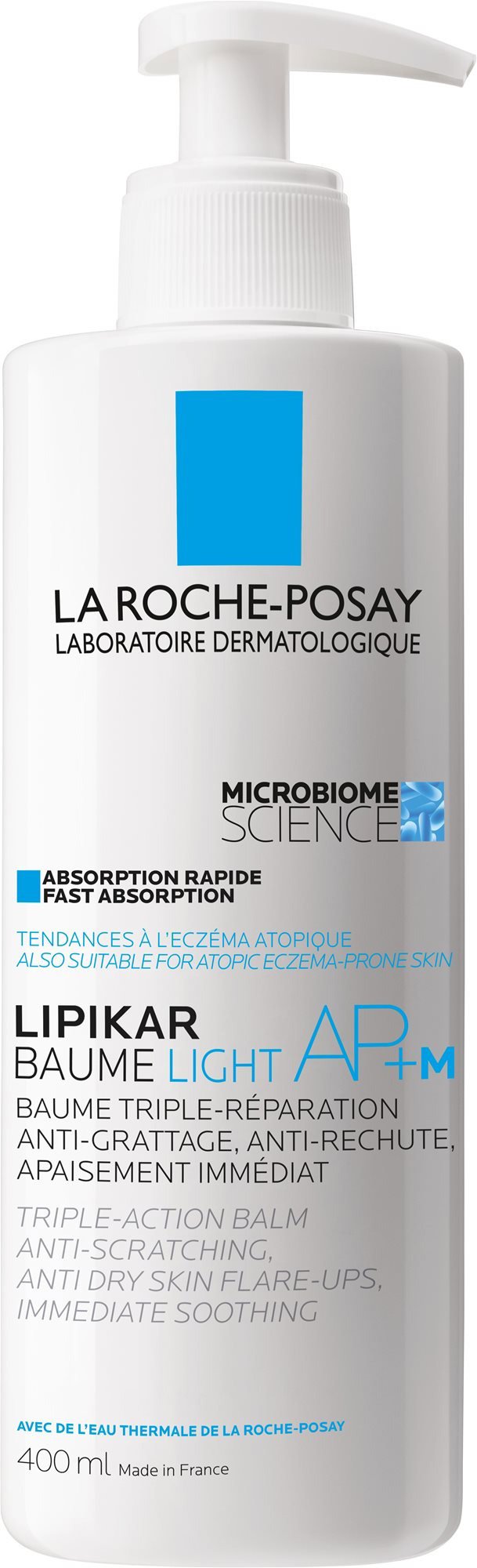 LA ROCHE-POSAY Lipikar Baume Light AP+M 400 ml testápoló krém