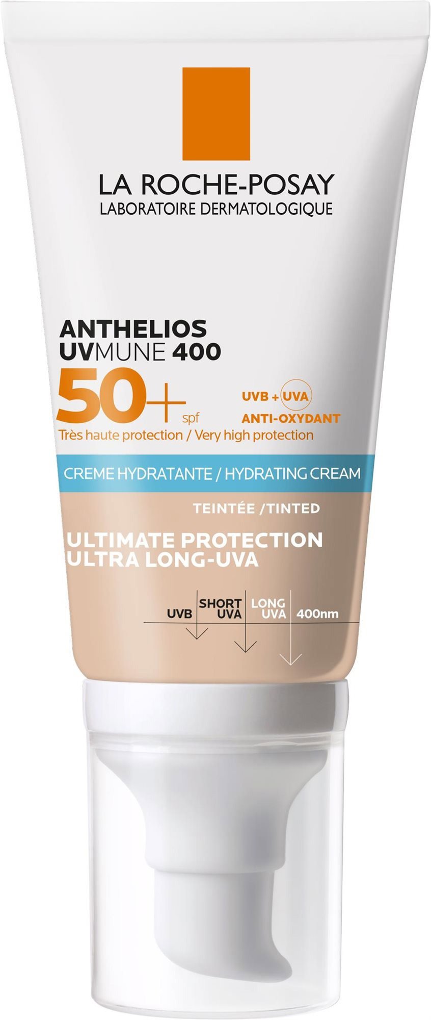 LA ROCHE-POSAY Anthelios SPF50+ Hidratáló Színezett Arckrém 50 ml