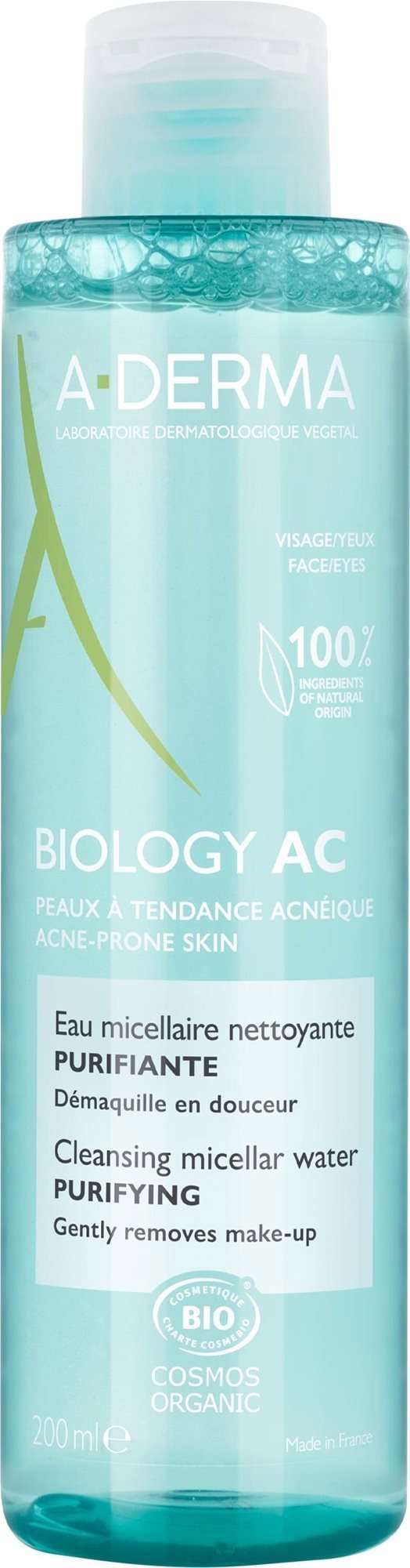 A-DERMA BIOLOGY AC Tisztító micellás víz 200ml