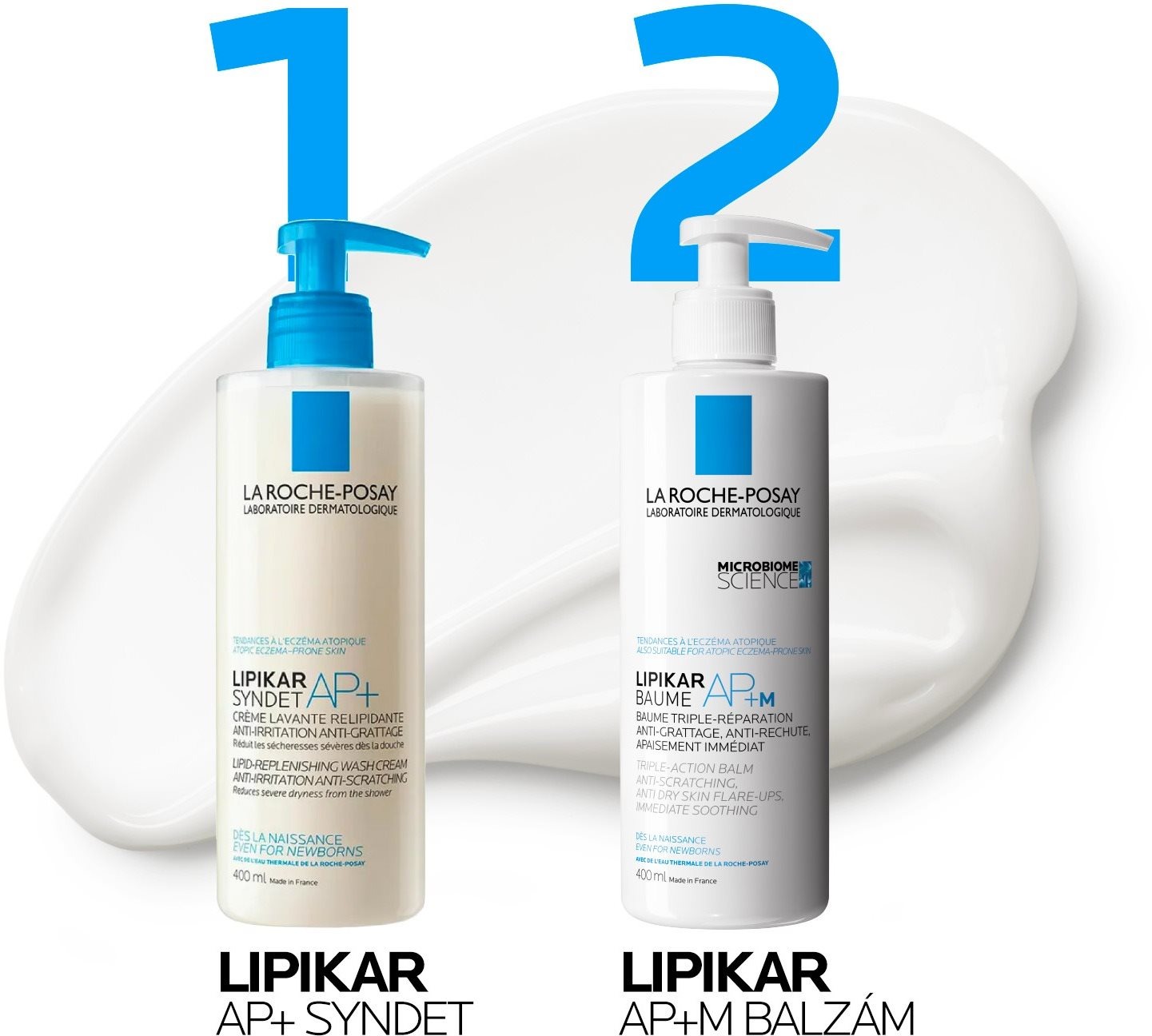 LA ROCHE-POSAY Lipikar Baume AP+ M 400 ml testápoló tej