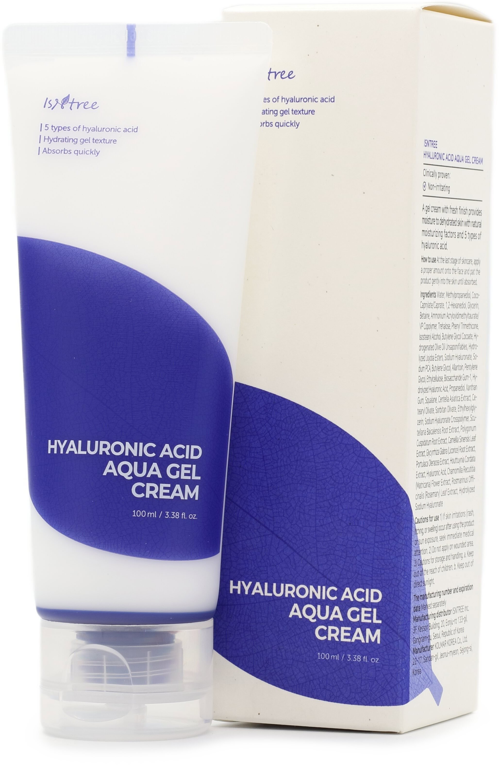 ISNTREE Hyaluronic Acid Aqua Gel Cream arcgél 100 ml