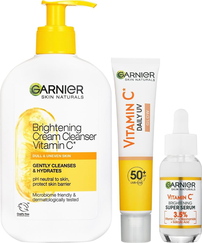 GARNIER Skin Natural Vitamin C Set 320ml kozmetikai szett
