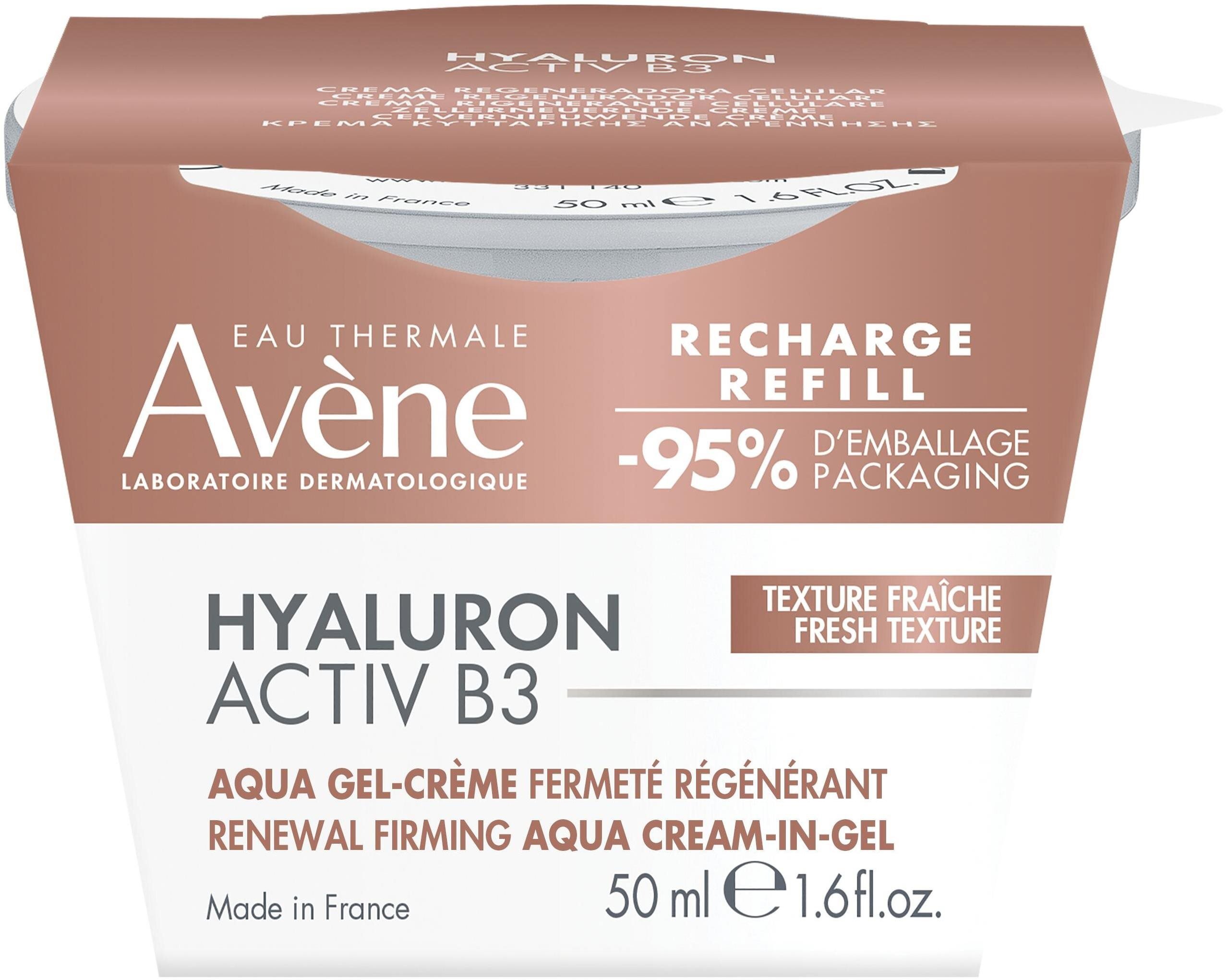 AVENE Hyaluron Activ B3 Aqua gél-krém utántöltő 50 ml