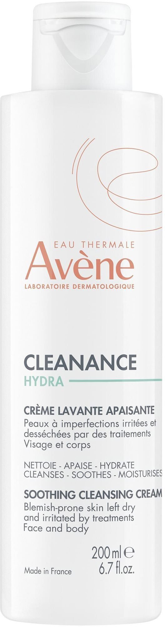 AVENE Cleanance Hydra nyugtató tisztítókrém 200 ml