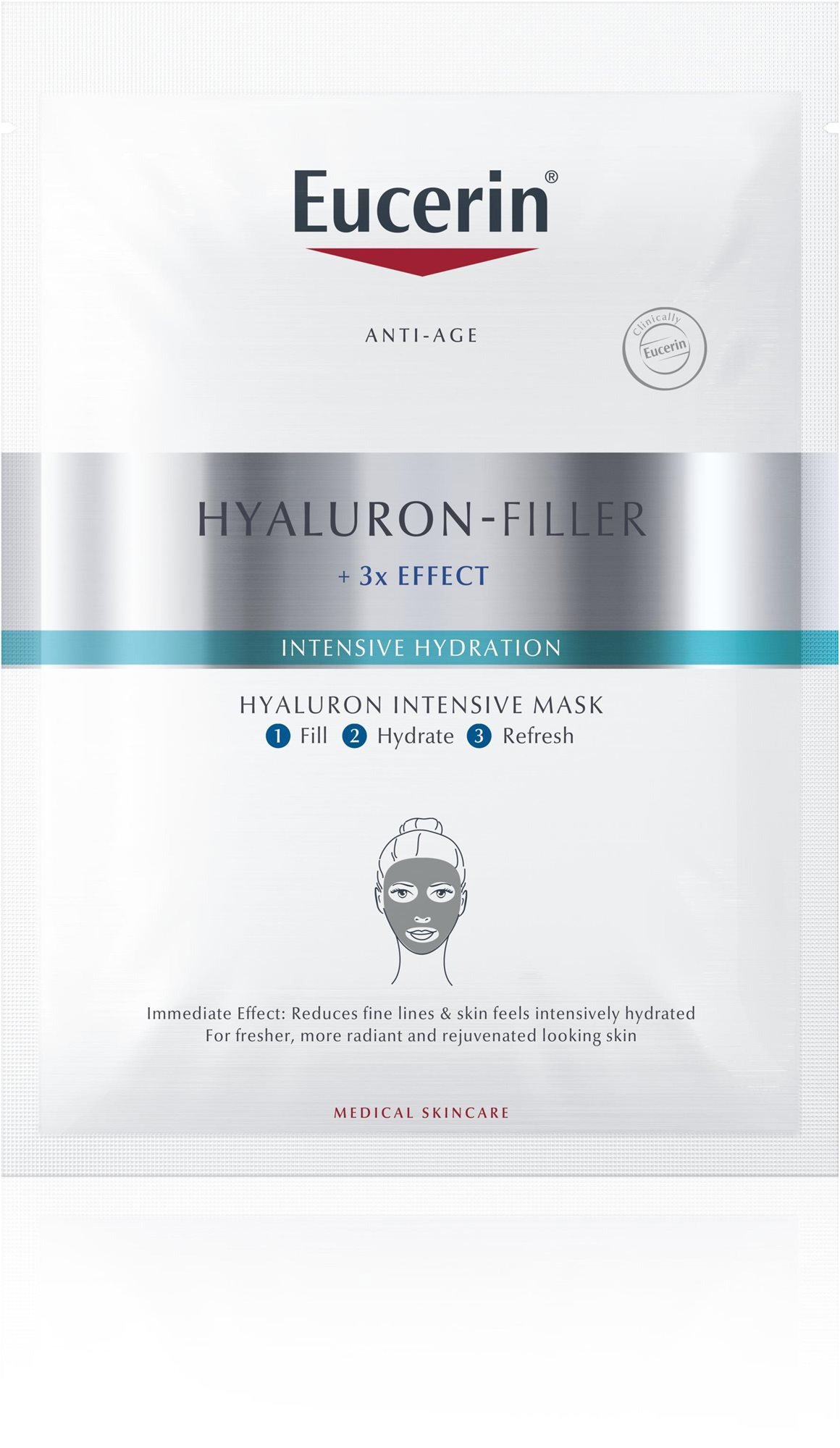 EUCERIN Hyaluron-Filler+3x effect intenzív arcmaszk 1 db
