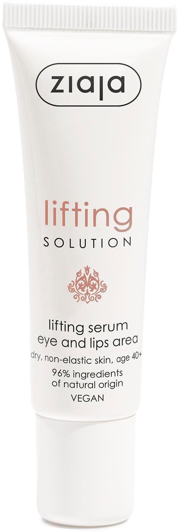 ZIAJA Lifting Solution 40+ Szérum szemkörnyékre és ajakra 30 ml