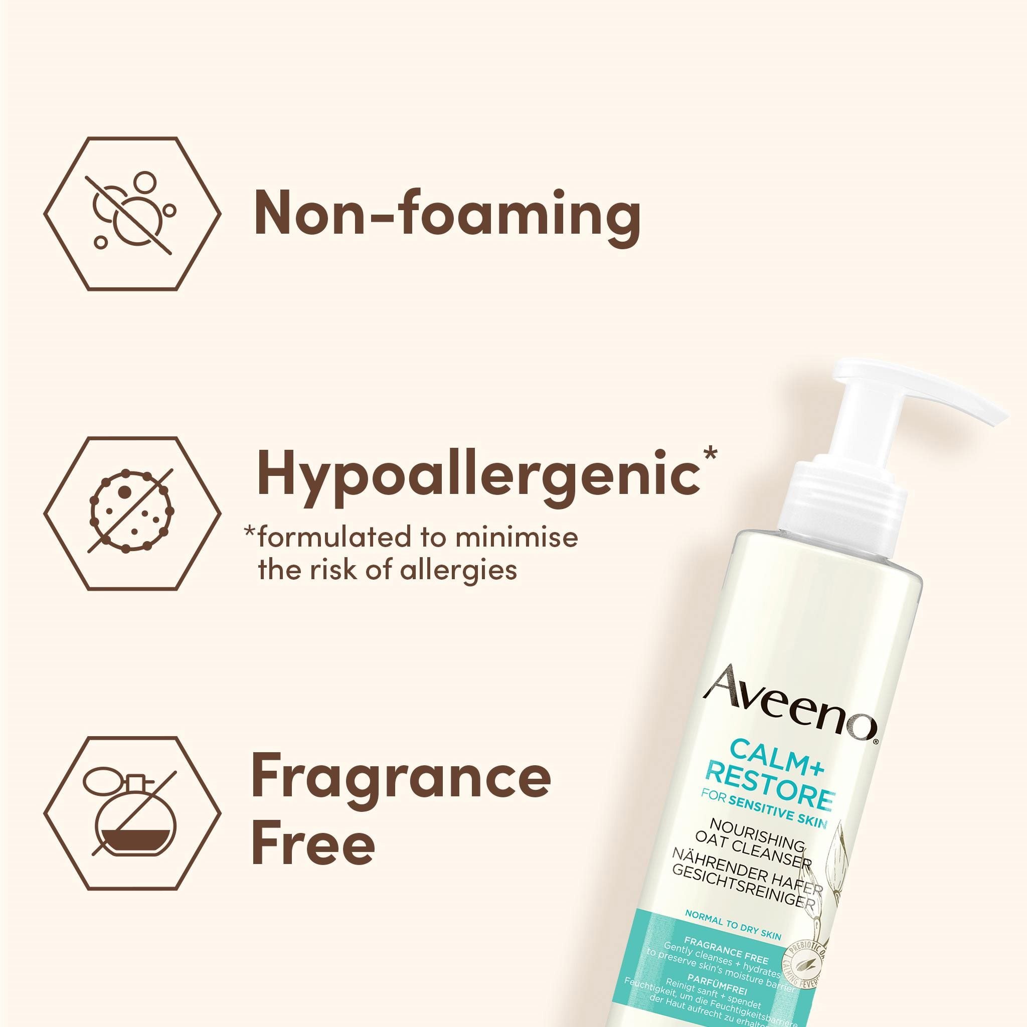 AVEENO tisztító arctisztító zabos gél 200 ml