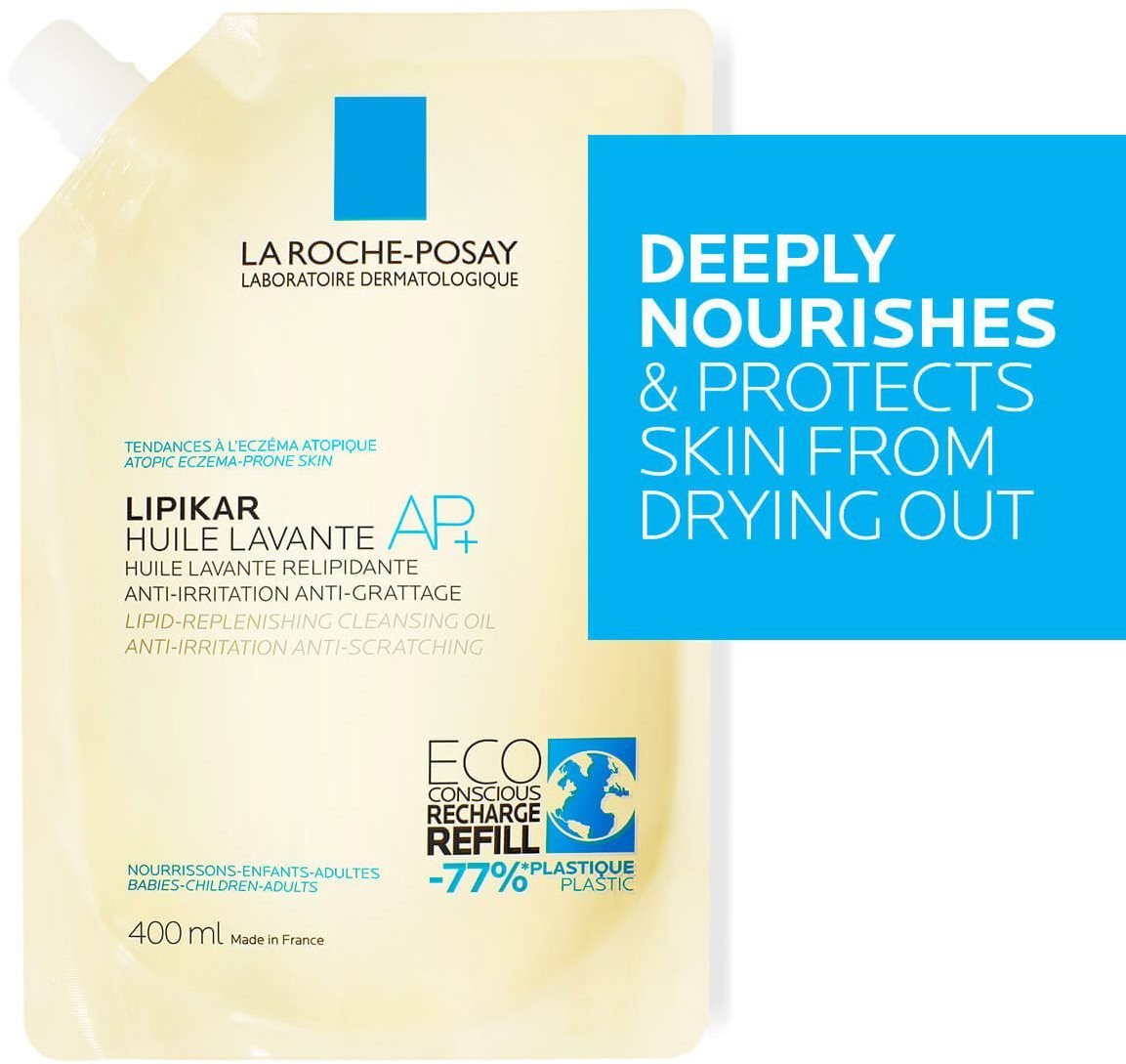 LA ROCHE-POSAY Lipikar Huile Lavante AP+ Refill 400 ml tusolóolaj